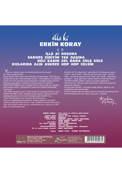 Erkin Koray - Illa Ki (Plak) fiyatları