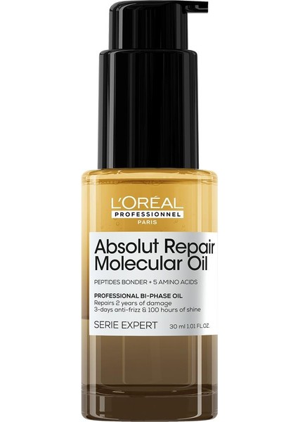 Absolut Repair Molecular Çift Fazlı Profesyonel Bakım Yağı 30 ml