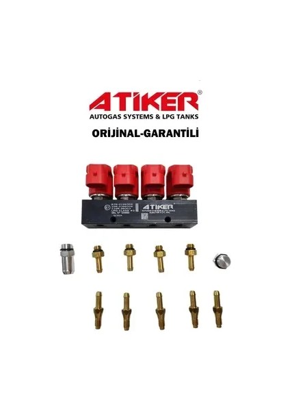 4 Silindir Enjektör Ahc 3 Ohm Kırmızı