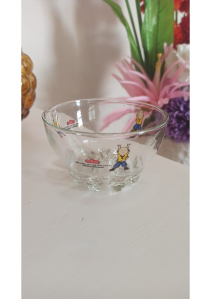 Vintage Caillou Lisanslı Orijinal Cam Kase