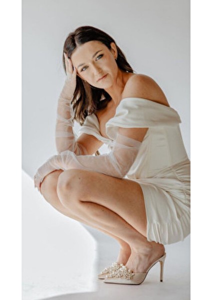 Uzun Beyaz Tül Kesik Parmak Gelin Eldiveni fiyatları