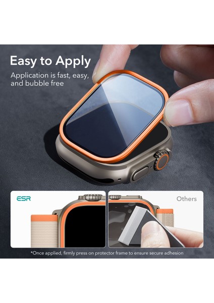 Apple Watch Ultra 49MM Armorite 2 Adet Saat Cam Ekran Koruyucu modelleri