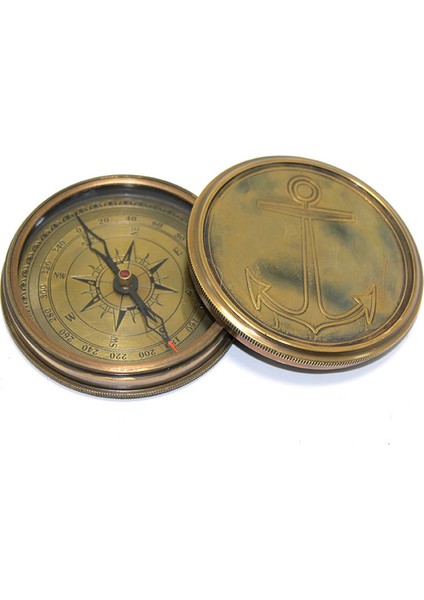 Üzeri Işlemeli Pirinç Kullanışlı Pusula