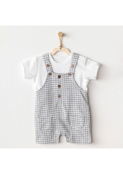 Andywawa AC25804 Jumpsuit Set Little King Salopet Takım Grey