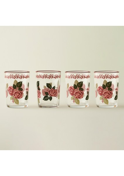 Rose Meşrubat Bardağı 4'lü (510 Cc)