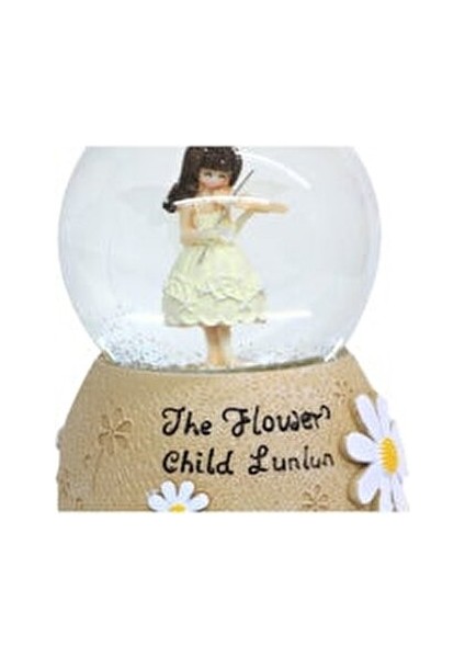 Keman Çalan Papatyalı Kız Püskürtmeli & Işıklı & Müzikli Kar Küresi fiyatları