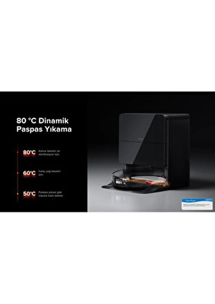 Saros 10 Akıllı Robot Süpürge ve Mop, 22.000PA Emiş Gücü, Engel Algılama, Dolaşmayan Ana Fırça