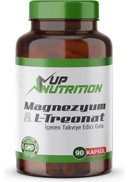 Magnezyum Magnesium L-Threonate Magnezyum L-Treonat Vejeteryan 90 Bitkisel Kapsül