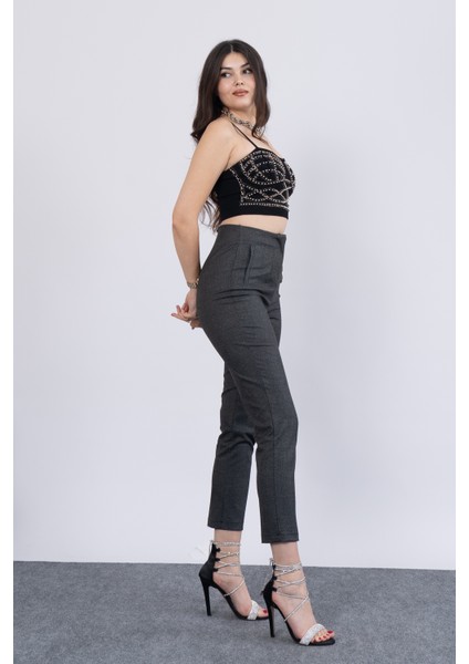 Trend Önü Pensli Zr Model Ekose Pantolon 30102 fiyatları