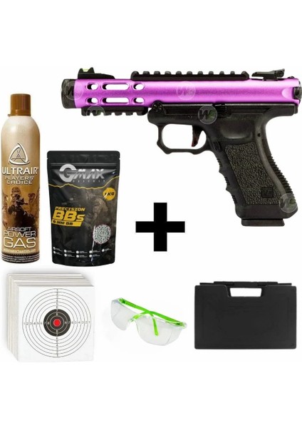 Galaxy Pl Mor + Green Gas + 1 kg Bb + Taşıma Çantası + Atış Gözlüğü