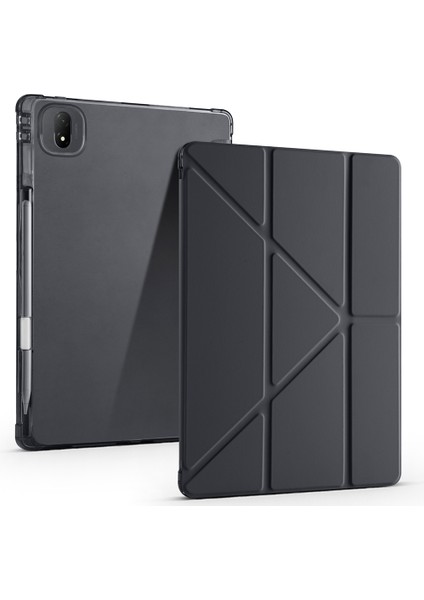 Honor Magic Pad 2 Uyumlu Tri-Folding Kalem Bölmeli Uyku Modlu Akıllı Kılıf