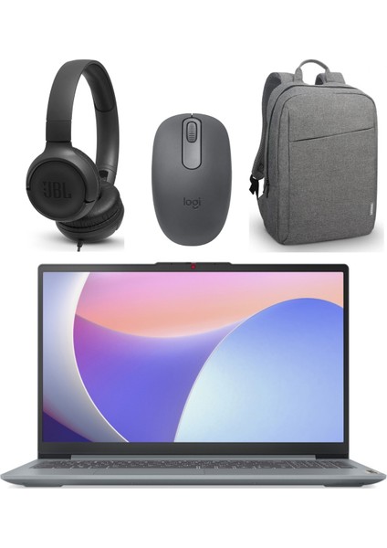 Ideapad Slim 3 N100 4gb 128GB W11 15.6" Laptop+Çanta+Mouse+Kulaklık