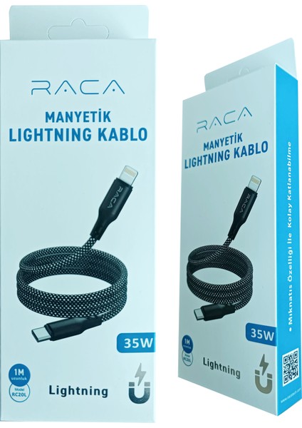 Manyetik Lightning Şarj Kablosu 1 Metre 35W Hızlı Şarj-Yüksek Hızlı Veri Iletimi fırsatları