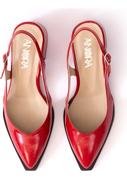 Rugan Topuklu Deri Kadın Ayakkabısı 25HSY02052 fırsatları