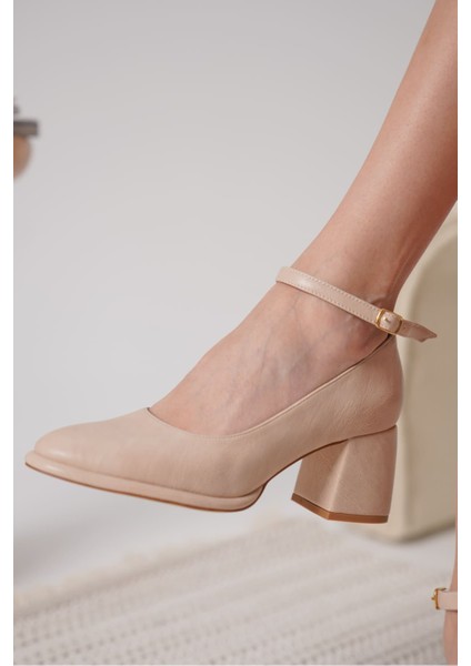 Josephine Kadın Mat Nude Topuklu Ayakkabı fiyatları