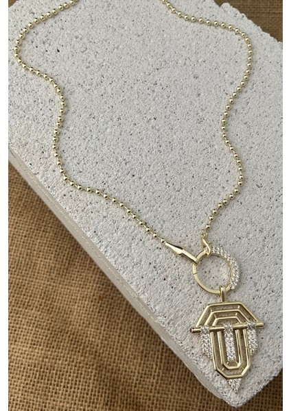 Serenay Özel Tasarım Taşlı Halka Şövalye Kolye(52 Cm) fiyatları