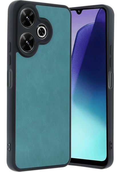 Zeroshop Newface Xiaomi Redmi 13 4g Kılıf Aras Deri Kapak - Açık Yeşil