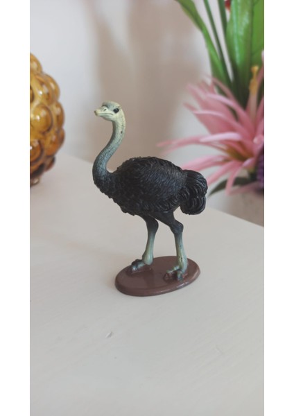 Vintage Devekuşu Orijinal Figür Oyuncak & 9 cm