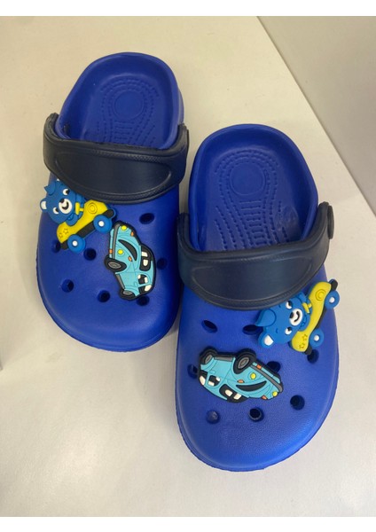 E180 Saks Mavi Işıklı Terlik