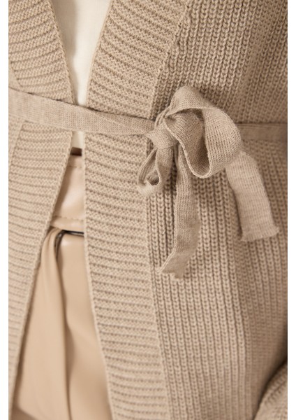 Vizon Kuşaklı Örme Kadın Hırka 6905 indirimleri