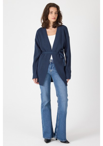 Laci Kuşaklı Örme Kadın Hırka 6905 fırsatları