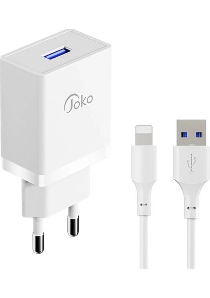 Bfs JK77 12W + PX17 1m 2.4A USB To Lightning Kablolu Pd Şarj Cihazı