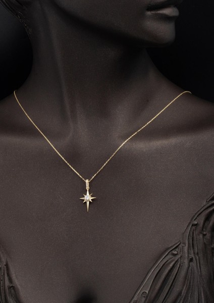 Tektaşlı Kuzey Yıldızı 14 Ayar Altın Kolye fiyatları