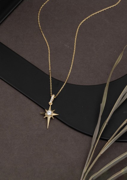 Tektaşlı Kuzey Yıldızı 14 Ayar Altın Kolye fırsatları