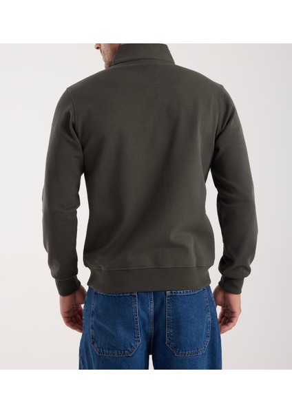 Fermuar Yaka Regular Fit Haki fiyatları