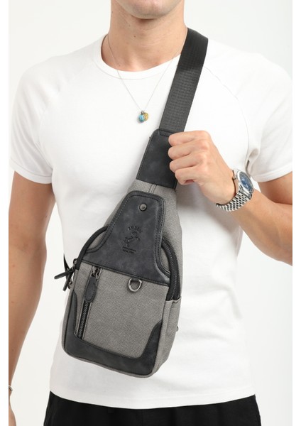Erkek Kanvas Antrasit Çapraz Askılı Omuz Çantası Kanvas Çanta modelleri