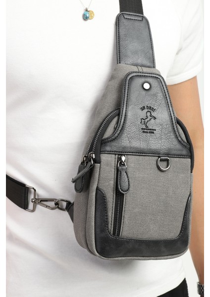 Erkek Kanvas Antrasit Çapraz Askılı Omuz Çantası Kanvas Çanta fırsatları