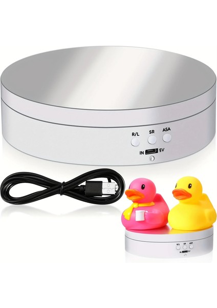 Motorlu Şarjlı 360° Ileri Geri Dönebilen Hız Ayarlı Ürün Gösteri Standı