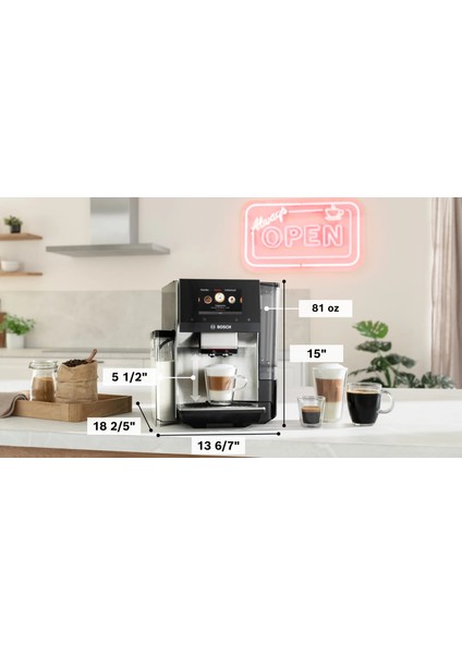 TQE80703 Serie 8 Tam Otomatik Kahve Makinesi Verocafe fiyatları