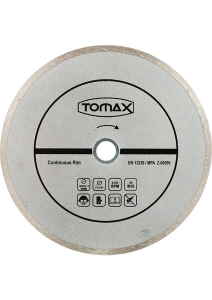Sürekli Elmas Fayans Kesici Disk - 180X2,2X22