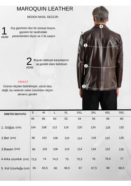 Ramos Erkek Safari Deri Mont