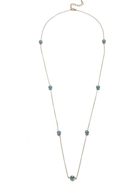 Altın Sarısı Uzun Nazarlı Kolye fiyatları