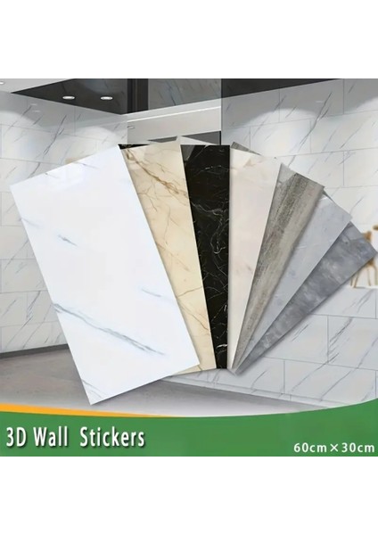 Vinil Beyaz Mermer Desenli Alüminyum Plastik Duvar Sticker indirimleri