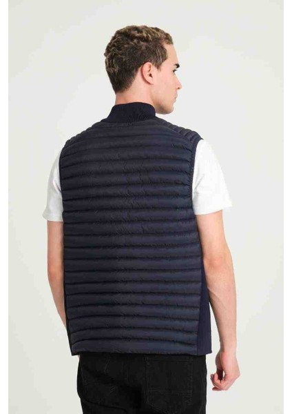 Lacivert Slim Fit Erkek Yelek