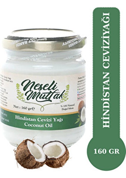 Doğal Hindistan Cevizi Yağı 160 gr Koruyucu ve Katkı Maddesi Olmadan modelleri
