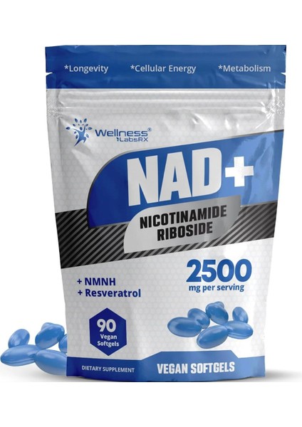 Nad+ Nicotinamide Riboside 2500 Mg 90 Softgels