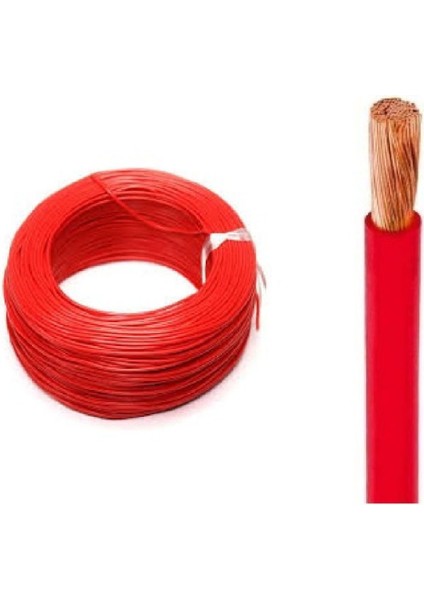 H50V-K 0.75-Kr ,kırmızı 0.75MM² 1-Damar/çok Telli 1-Mt Nyaf Kablo