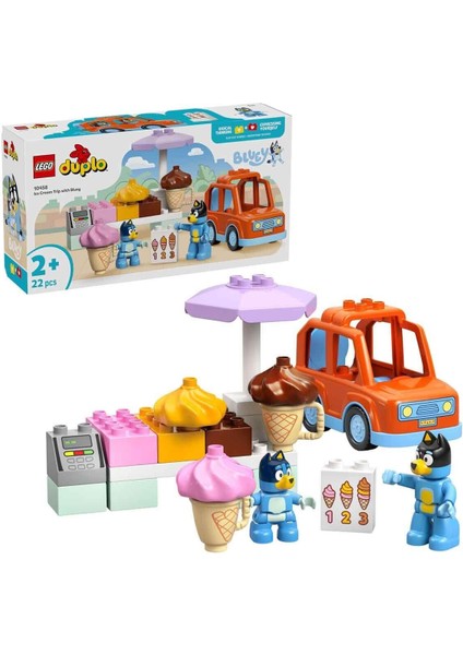 10458 LEGO Duplo Bluey ile Dondurma Gezisi 22 Parça +2 Yaş