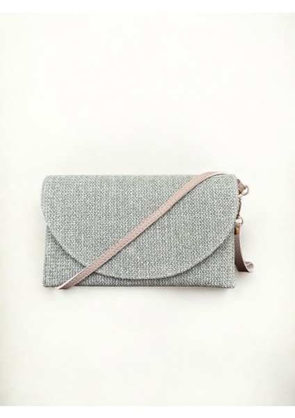 Ada Hasır Clutch Yeşil Çanta