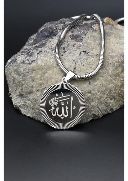 Allah Yazlı Kolye Paslanmaz Çelik Zincir 902294 fiyatları