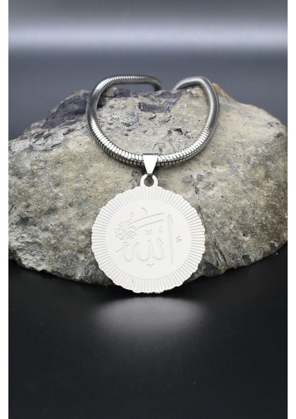Allah Yazlı Kolye Paslanmaz Çelik Zincir 902294 modelleri