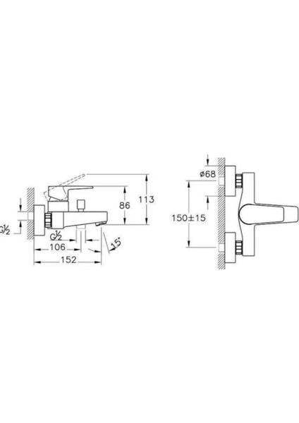 Artema Flow Square Banyo Bataryası + Doppo Prime Lux Tepe Duş Sistemi modelleri