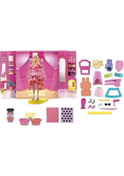 G1356 Play-Doh Barbie Designer Fashion Show - Tasarım Moda Show +3 Yaş fiyatları