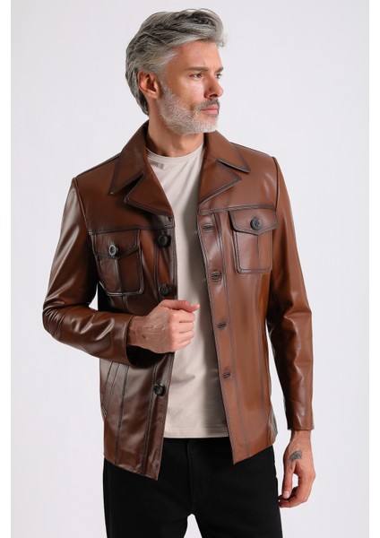 Ramos Erkek Safari Deri Mont modelleri