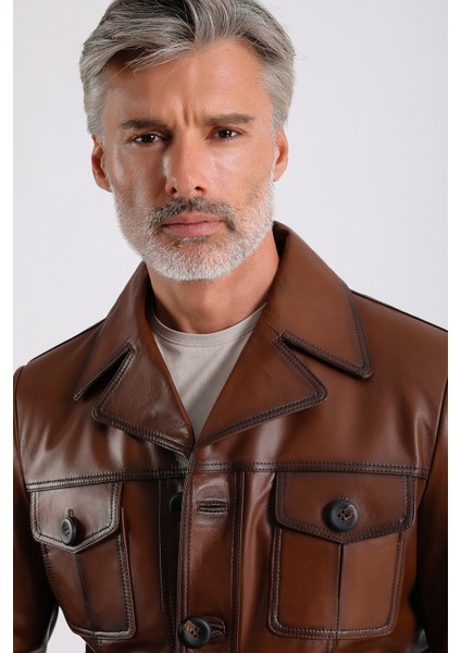 Ramos Erkek Safari Deri Mont indirimleri