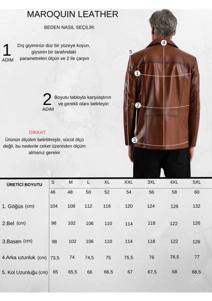 Ramos Erkek Safari Deri Mont